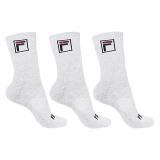 Kit Com 3 Pares Meias Algodão Cano Alto Adulto Unisex Fila