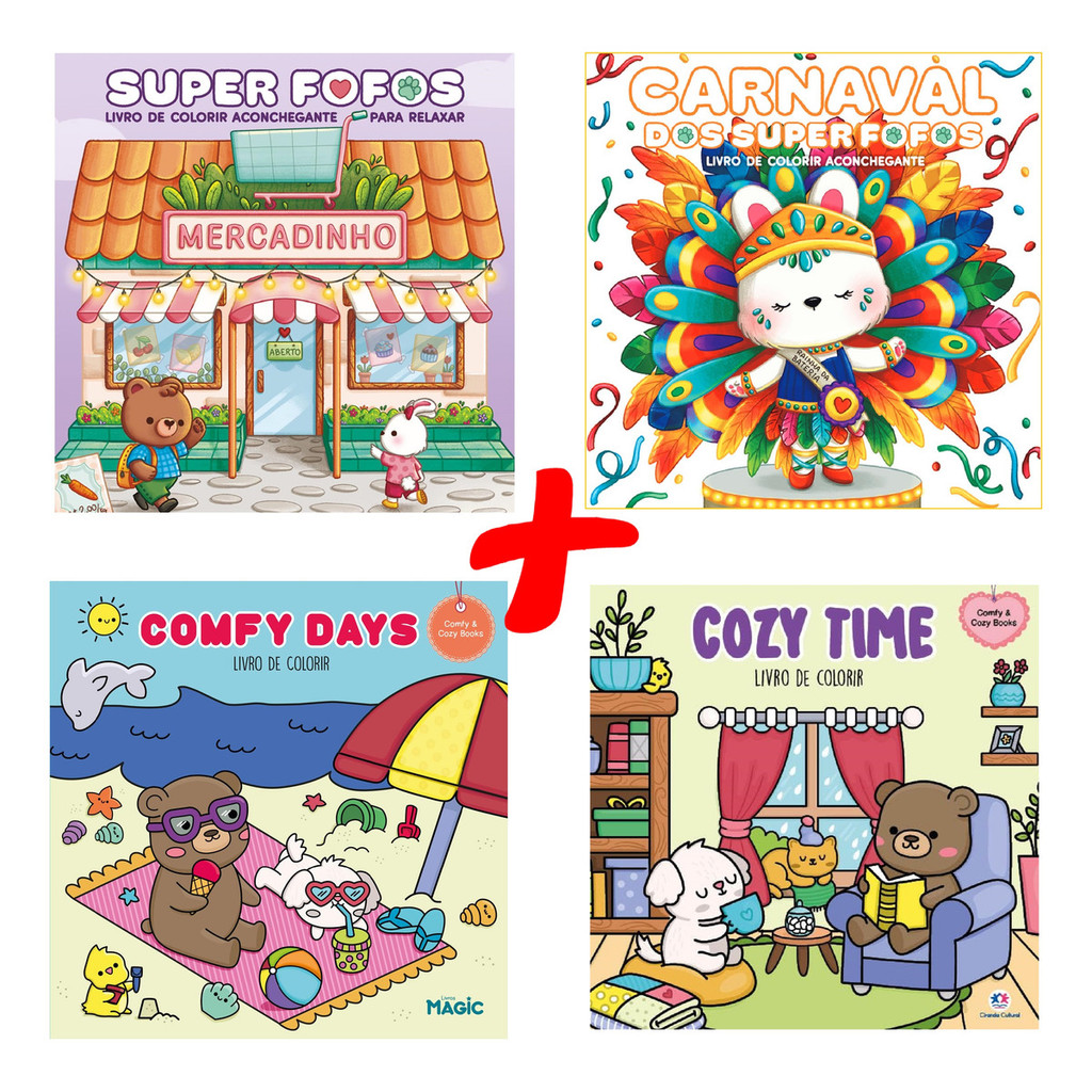 Coleção Superfofos Bobbie Goods Cute And Comfy 4 Livros Carnaval ...