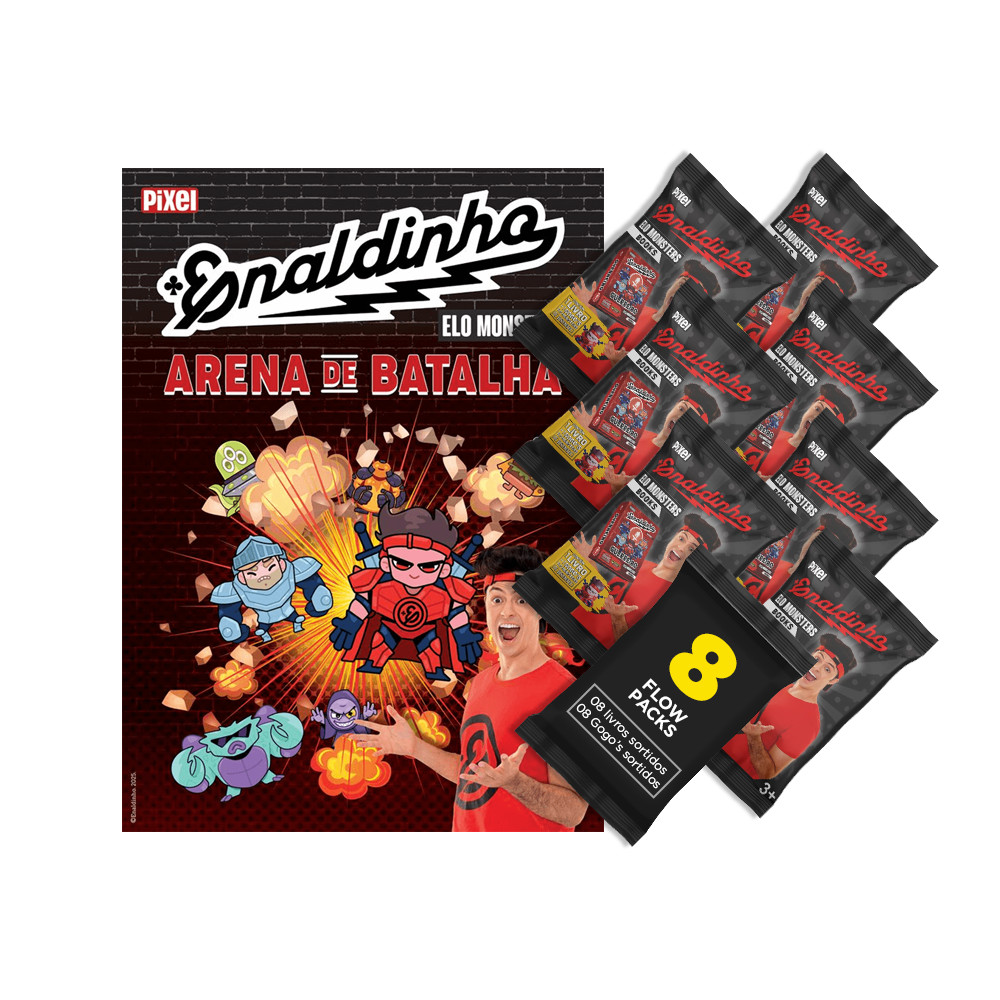 Kit Arena de Batalha Elo Monsters Enaldinho + 8 Envelopes (8 minilivros ...