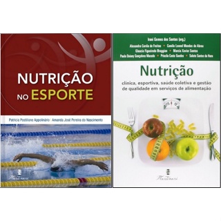 Kit 2 livros de Nutrição da Editora Martinari