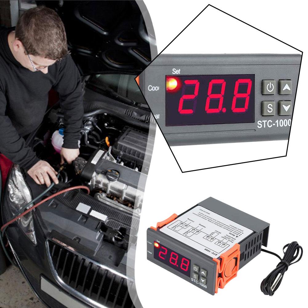 Termostato Digital STC-1000 Para Acuario | Rango -50°C A +110°C | 220V, Control Calefacción/refrigeración | Para Acuarios, Incubadoras, Neveras