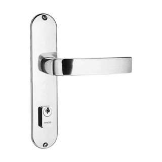 Fechadura externa de aço zamac Vic 929-80 com espelho cromada Pado Fechadura Zm Vic Espelho 929-40 Externa Cr Pado