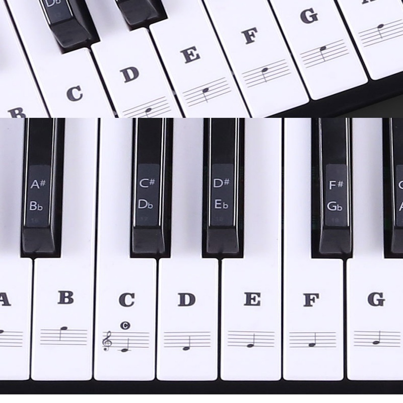 Adesivo Transparente Para Teclado De Piano Eletrônico Removível 37/49/54/61/88