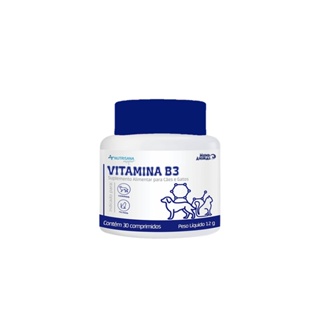 Suplemento para Cães e Gatos Nutrisana Unique Vitamina B3 Mundo Animal 30 Comprimidos
