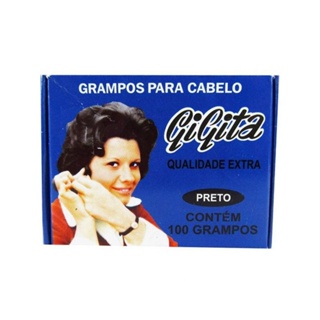 Grampos De Cabelo Gigita Nº7 Preto c/100un