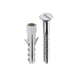 Parafuso cabeça chata bucha de nylon 04mm 10 unidades Bemfixa