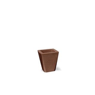 Vaso Grafiato Nutriplan Trapézio Alt: 35cm. Cor Ferrugem