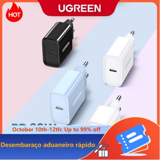 Carregador Rápido UGREEN 4.0 3.0 QC PD 20W QC4.0 QC3.0 USB Tipo C Para iPhone 14 13 12 8 Xiaomi Huawei Telefone