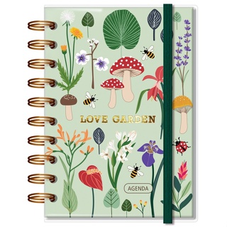 Mini Agenda 2024 Espiral 9,5 x 13,5 cm 168 Fls 63g Fina Ideia