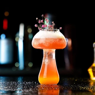 TU Cute Cogumelo Coquetel De Cogumelos Copo De 260ml Para Bebidas Cerveja Copos Criativos De Vinho Transparente De Café BR