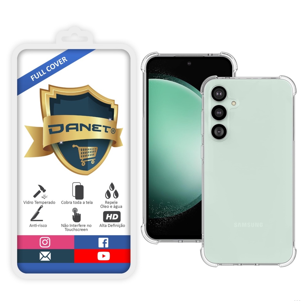 Kit Capa Capinha Para Galaxy S23 Fe Anti Impacto + Película