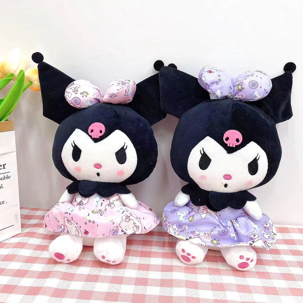 Kuromi Peluche Toy 23cm Sanrio Series Kuromi Melody Jade Guigou