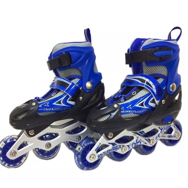 Patins Em linha 2 Em 1 Azul-27-30