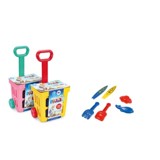 Jogo de Praia Carrinho Feira Infantil Kit 10pcs Bel Brink na