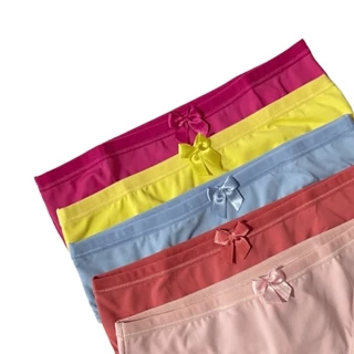 Excelente Kit 09 Calcinha Infantil Lisa Microfibra Poliamida