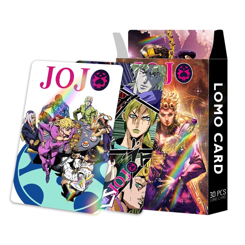 JOJO Flash Laser Lomo Card Impressão Em Cores De Dupla Face JoJo's