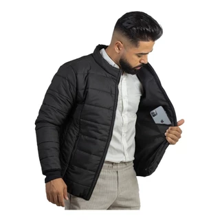 Jaqueta Puffer Masculina Bobojaco Acolchoado Nylon