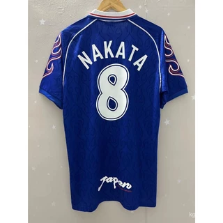 1998 Japão de alta qualidade camiseta personalizada para futebol retrô em casa NAKATA, NAKAYAMA LCHH