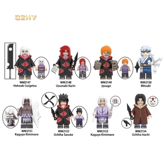 Novo NT Anime Hokage Pein De Uzumaki Sasuke Kakashi Jiraiya Minifigs Conjuntos De Blocos De Construção De Brinquedos Para Crianças WM6113