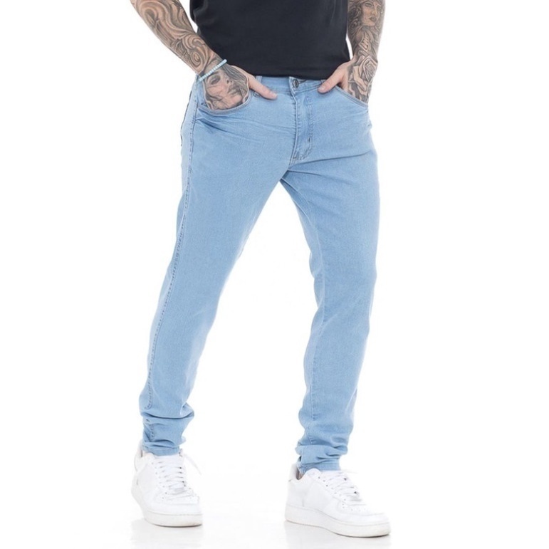 Calça Jeans Masculina Slim Original Elastano Roupas Masculina-Envio Imediato