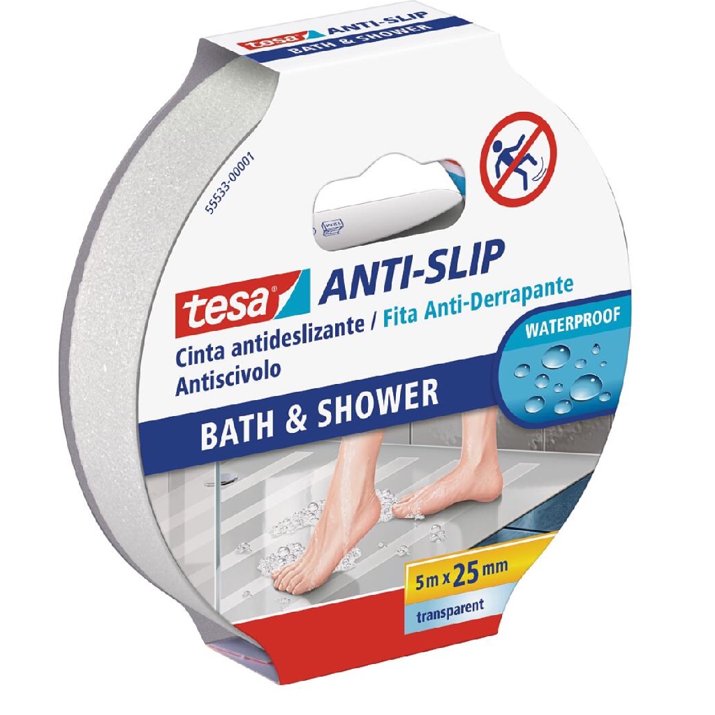  Fita Adesiva Antiderrapante P/ Box Banheiro Box Umidade 5 Metros Tesa