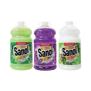 Desinfetante Perfumado Diversas Fragrancias Sanol 5L