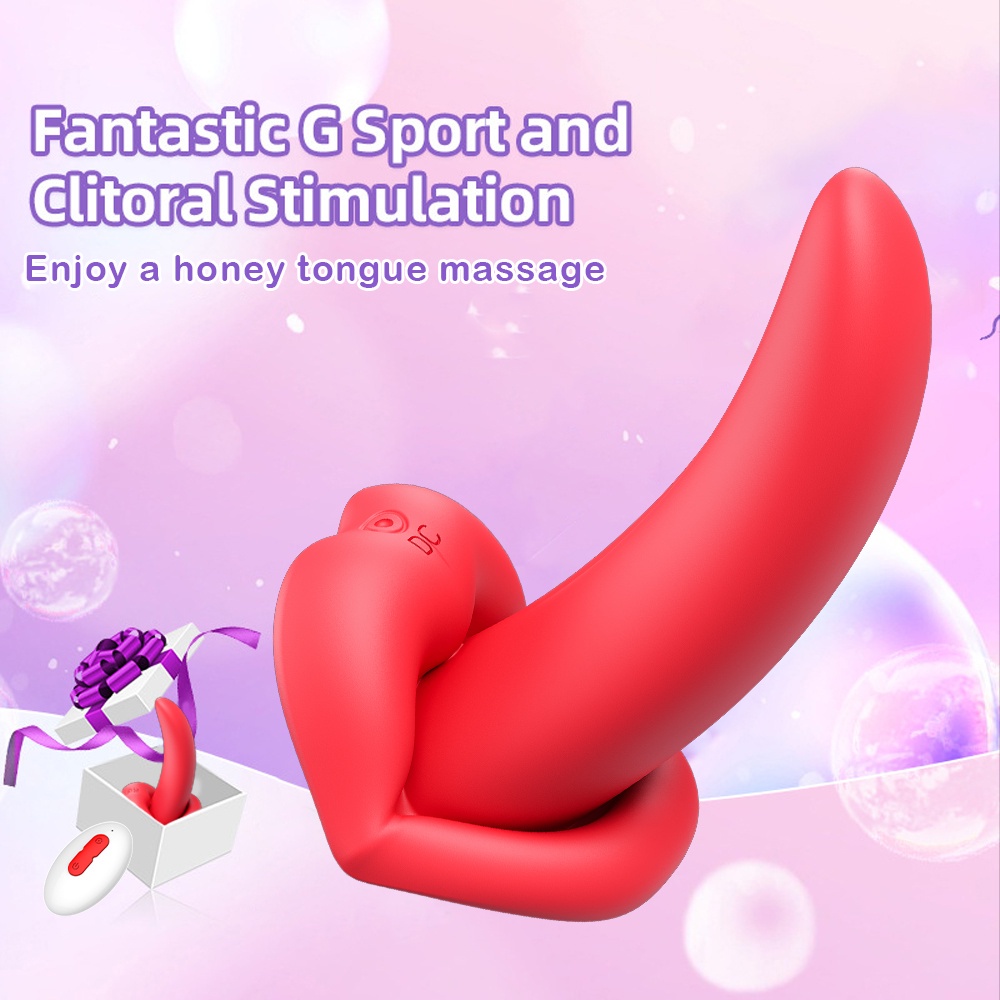 HESEKS 10 Modos De Vibração Brinquedos Sexuais Femininos Adultos G Spot Clitoris Estimulação Do Clitóris 2 Em 1 Masturbador Vibrador De Língua Para Mulheres