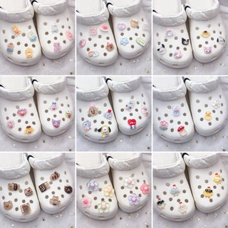 crocsc jibbitzs Crocs Conjunto De Desenhos Animados Série Transparente Coleção De Acessórios Para Calçados De Bricolage Ins Intênis feminino accessariesjibbitz set crocs charms accessories Shoe Buckle
