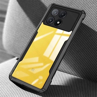 Para Poco X6 Pro 5G Capa Traseira Em Acrílico Transparente PocoX6 Poko Little X6Pro X 6 TPU Pára-Choques Macios À Prova De Choque Coque PocoX6Pro