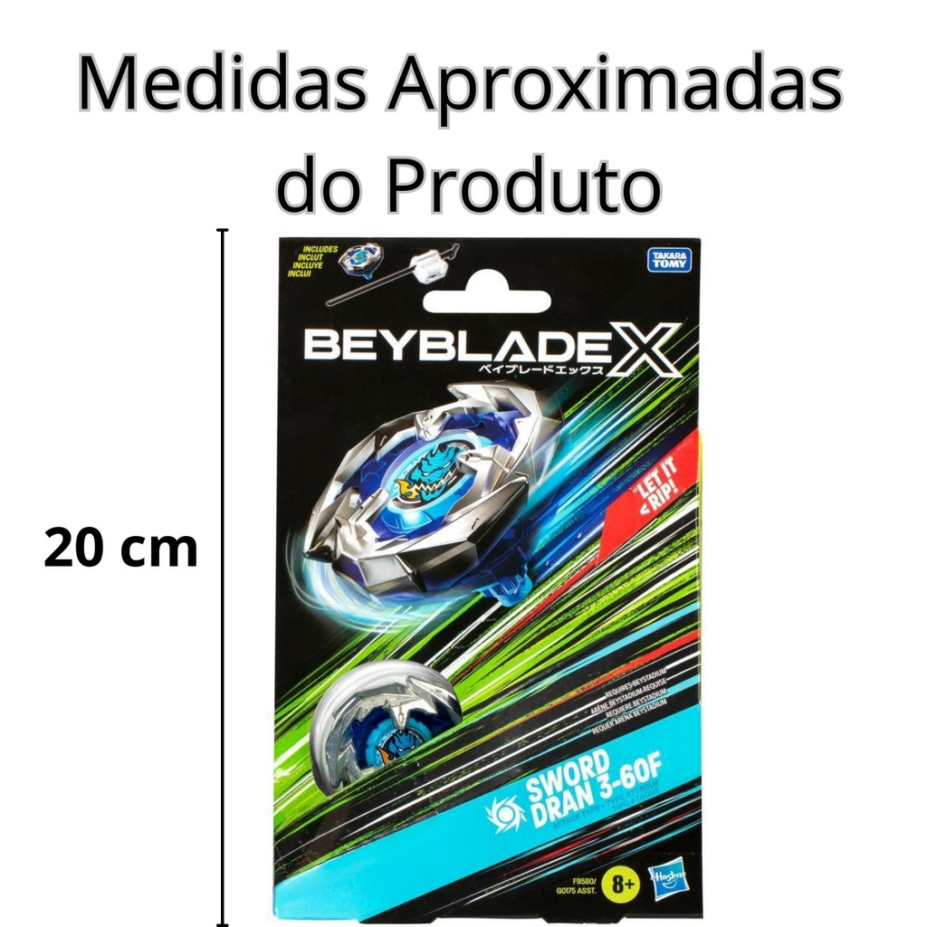 JOGO PIAO BEY BLADE BBX SWORD ATAQUE - F9580AL40 HASBRO | Shopee
