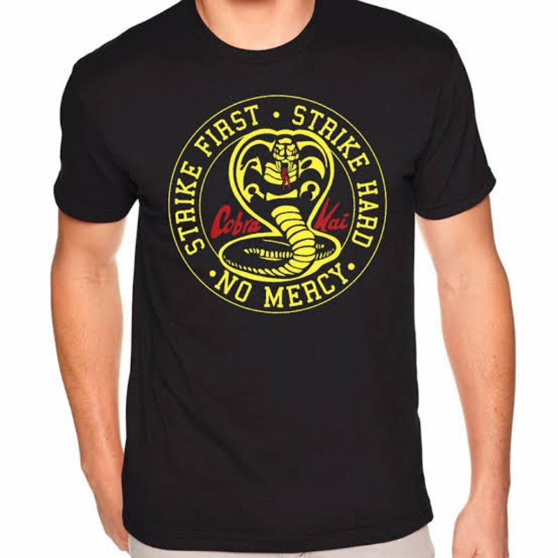 Camiseta Premium 100% Algodão Karatê Cobra Kai Série Karatê Kid Lançamento 2025 Envio Rápido