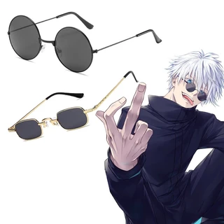 Óculos De Sol Jujutsu Kaisen Gojo Satoru Anime Classic Retro Fashion UV Para Role Halloween Cosplay Propulsor