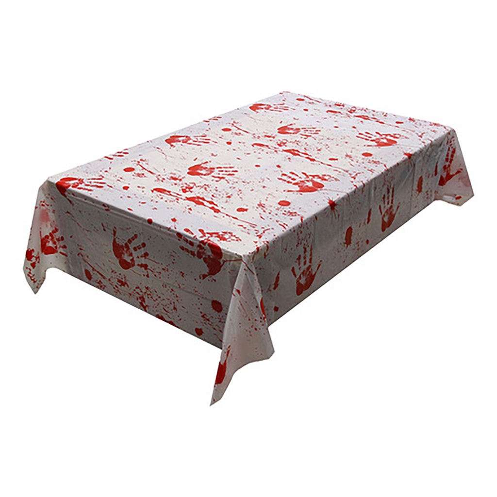 Toalha Plástica De Halloween Sangue Decorativo De Mesa