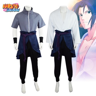 Anime Cosplay Uchiha Sasuke Costumes para Adultos Naruto