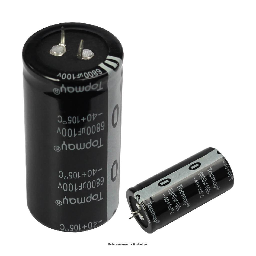 Capacitor Eletrolítico 6800 Micro X 100v = 6.800x100v - 105º