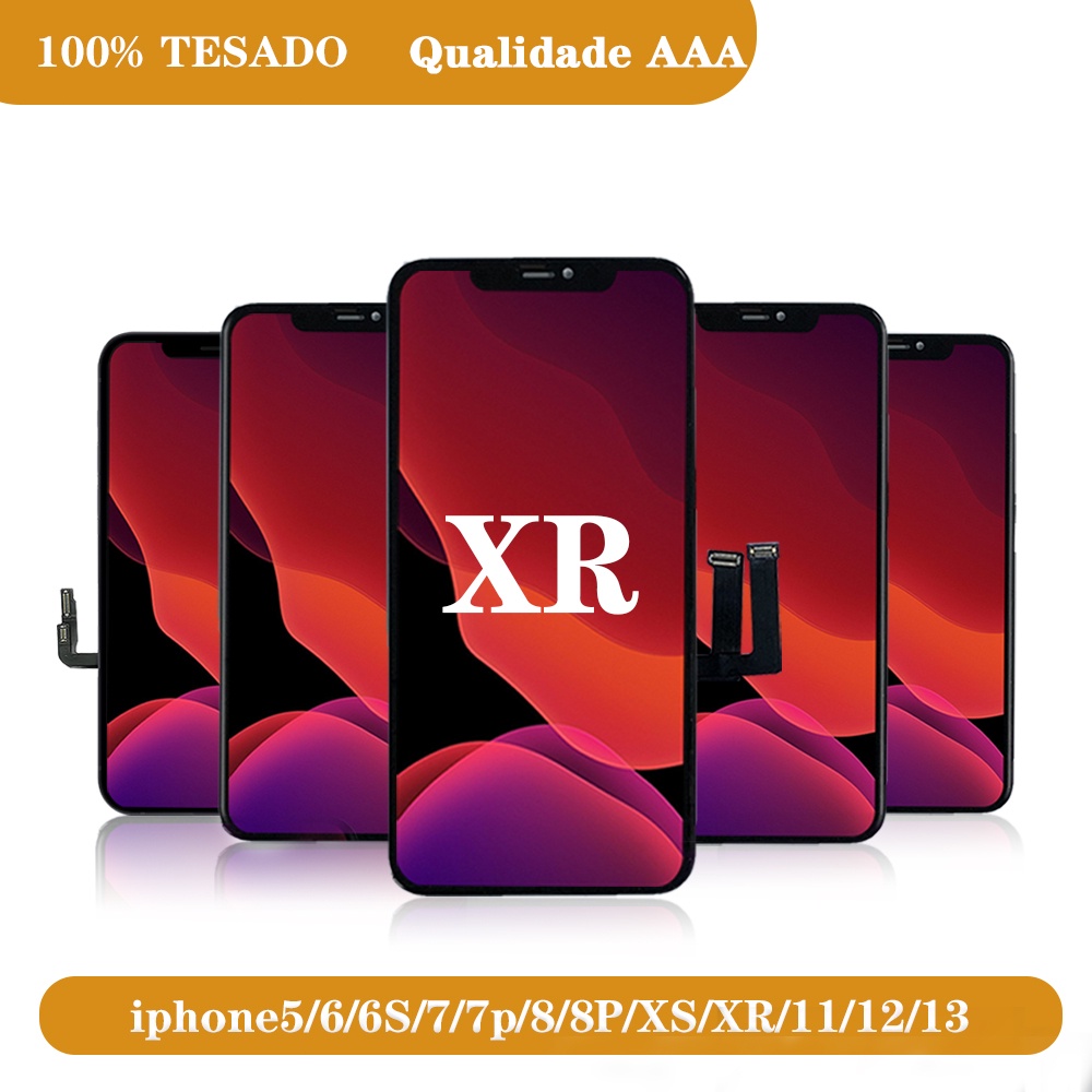 Premium Tela X Xr Xs Xsmax 11 12 Pro Max VIVID&OLED Frontal Display Touch Lcd Substituição+Película 3D