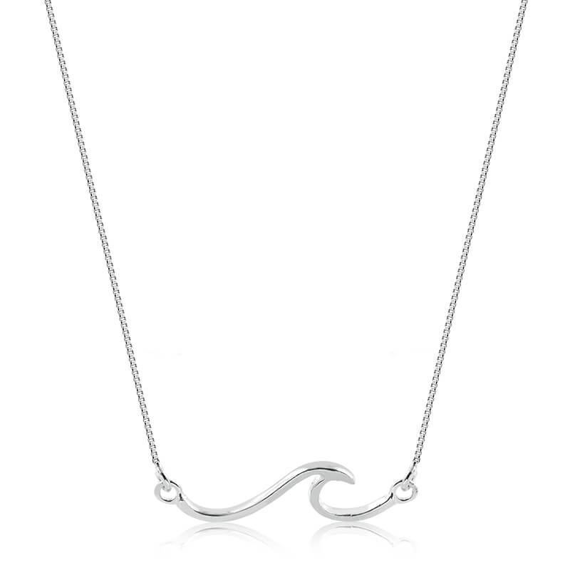 Colar de Prata Onda - Feminino