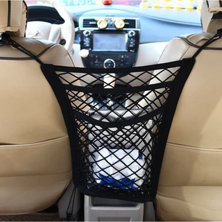 Rede Porta Treco- Organizador Universal para Bancos de Carro (com 3 Camadas para armazenamento)