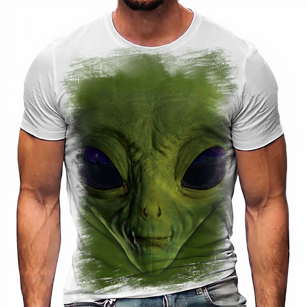 Camiseta masculina Alien Desenho Filme Arte Capa Camisa Blusa