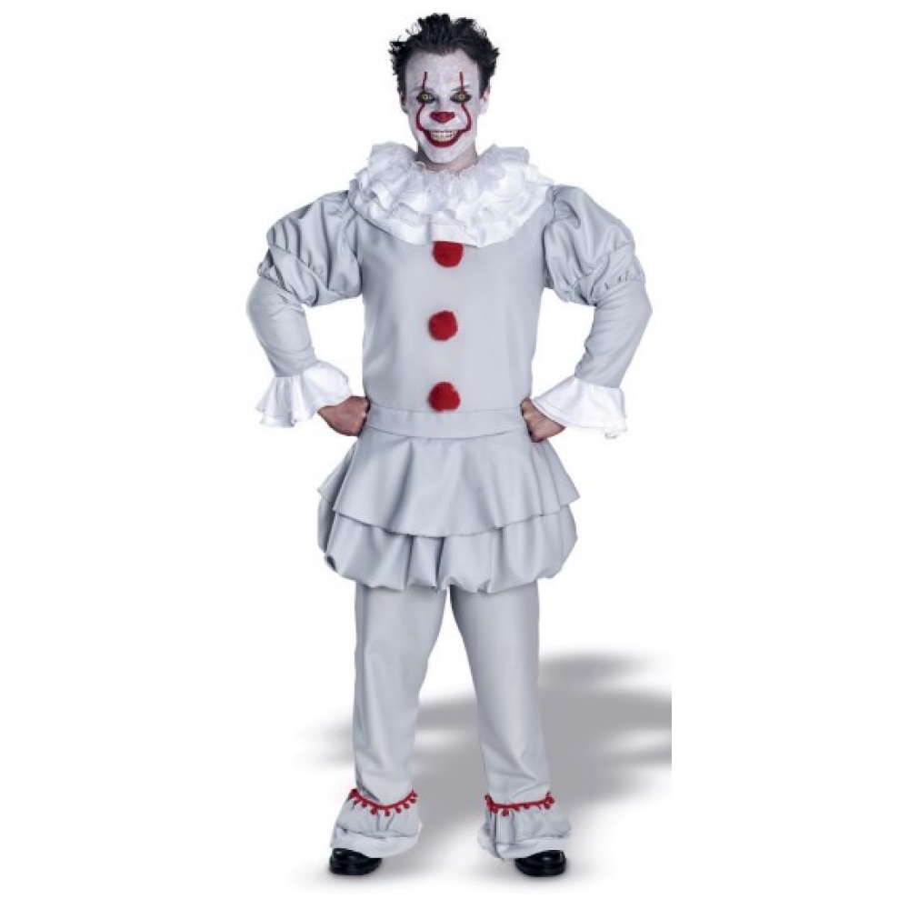 COSPLAY IT A COISA PENNYWISE MASCULINO HALLOWEEN ADULTO PREMIUM