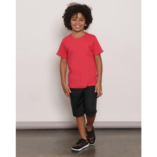 Bermuda Infantil Moletinho Bolso Cargo Preto