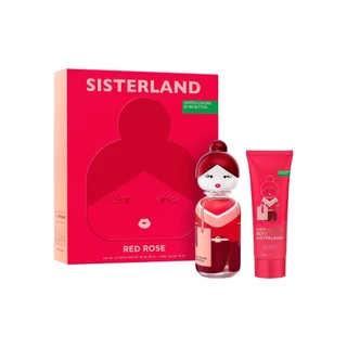 Benetton Sisterland Red Rose - Edt 80ml + Body Lotion 75ml