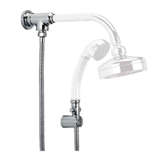 Desviador para chuveiro luxo com tubo 33cm cromado Deca