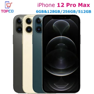 Original Apple iPhone 12 Pro Max 5G 128/256/512GB LTE Mobile 6.7'IOS A14 Bionic Hexa Core Triplo 12MP Identificação Facial 6GB Celular-GoodLuckGift