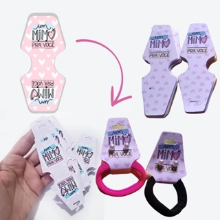 100 tag xuxinha rabico de cabelo Mimo para cliente Cliente em Oferta na Shopee