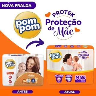 Fralda Pompom Derma Protek Fisher-Price Tam: M/G/EG