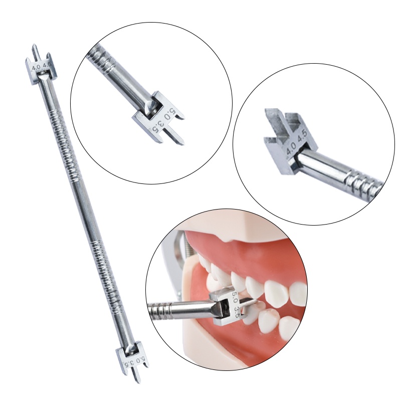 Ferramentas Odontológicas Instrumento De Posicionador Suporte De Dupla Escala Ajustável Colocação Dental