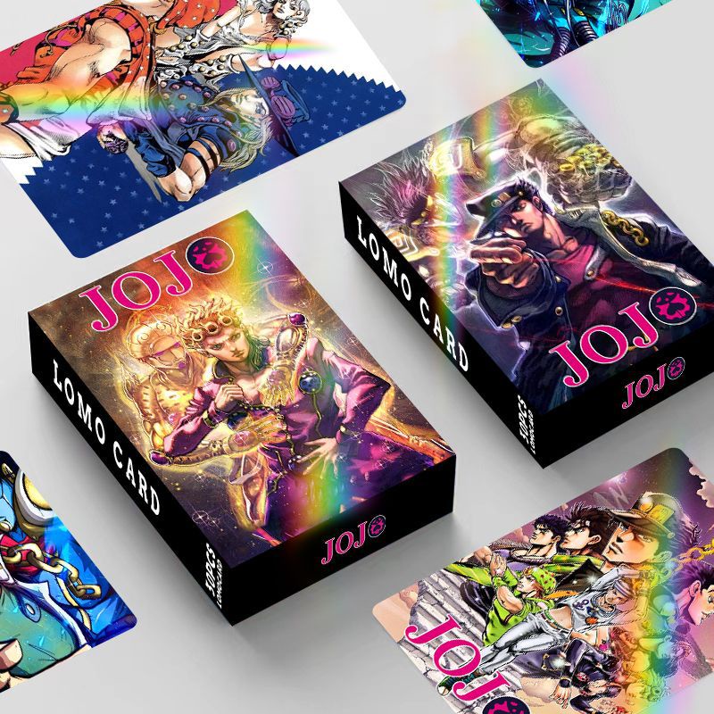 JOJO Flash Laser Lomo Card Impressão Em Cores De Dupla Face JoJo's