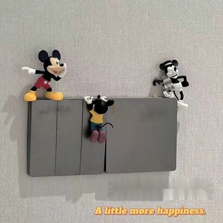 Retro Pequeno Tamanho Mickey Handmade Toy Toy Ins Criativo Cartoon Ornamentos Wall Sticker Decoração
