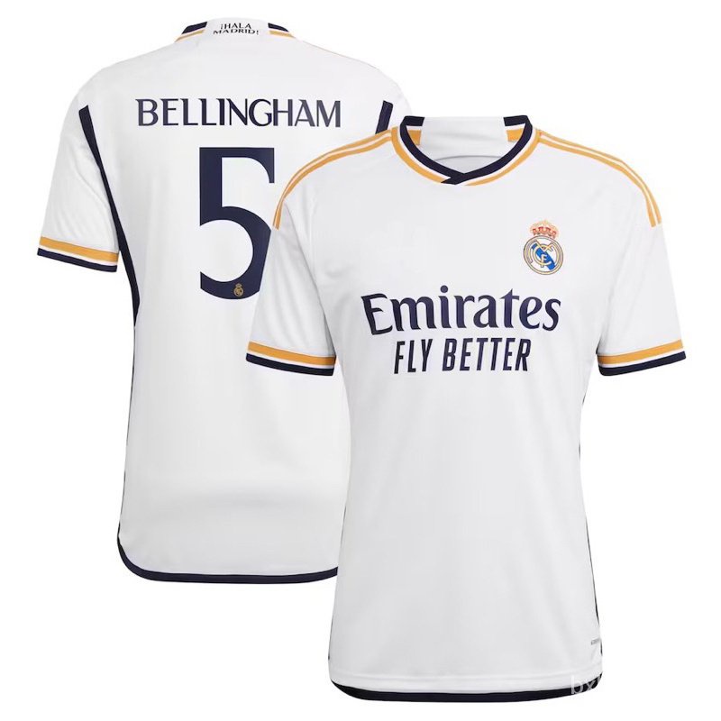 Camisa Bellingham do Real Madrid 2023/2024-modelo oficial-primeira unf ...